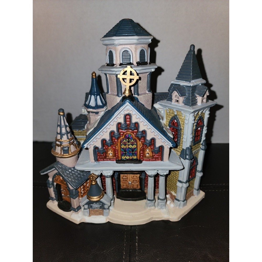 2003 Lemax‎ Needham Community Church Light House